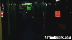 RetroDudes.com - Watch retro stud Joe Gage stroke his massive dick with another horny