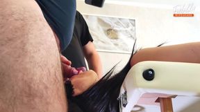 Wife Gives Double Blowjob with Cum in Mouth. Threesome. Full Scene. Ep 1211