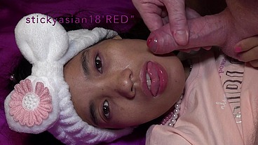 StickyAsian18 Cici says "Sorry Sir I Take Money! Me suck what?" Sticky Face Girl!