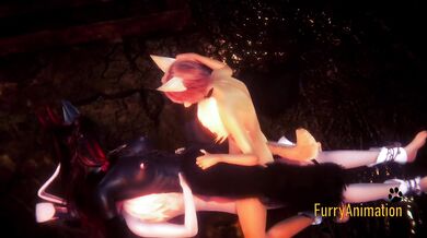 Furry Hentai 3D - Threesome Doble Penetration