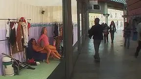 stepsister anal at public shopping mall