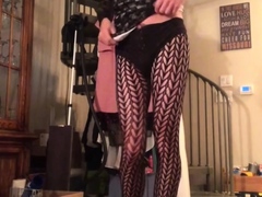 Sissy Crossdresser Plays with Sex Toy