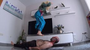 PRINCESS MINJE - Arabesque - INHUMAN Trampling And Facestanding In High Heels And Barefoot FULL CLIP GOPRO VERSION
