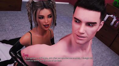 Hot College Brunette And Blonde Girls Share Big White Cock Double Blowjob
