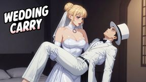 Wedding Bridal Lift & Carry - Undress Reverse Cowgirl Fuck
