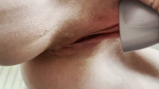 Swelled up clit after seven minutes of vacuum cleaner fun