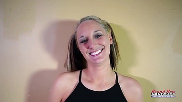 Breanna Busty Blonde MILF Audition Sloppy Rimjob Passionate Heat!