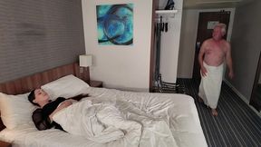 when your gf dozed off while you showered..
