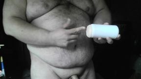 I Fuck a Fake Pussy and Jerk My Cock Hard Until I Cum Hot