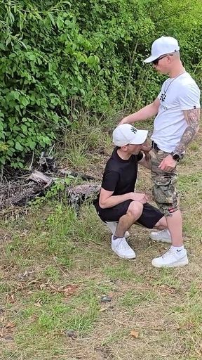 Couldn’t Wait to Fuck My Gay Boy Bareback by the Railroad