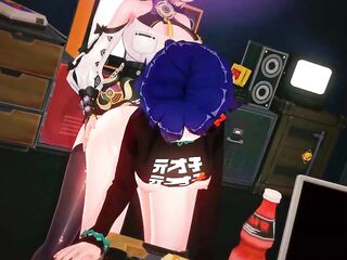 Belle x Futa Yidhra Zenless Zone Zero Comics Animation