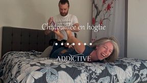 French - Tickled in hogtie