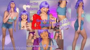 Sissy Slut Makeover Game: Casual Clothing Edition - Interactive pick your own path Feminization and Sissification game with Femdom Mistress Mystique - MP4