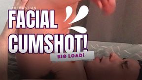 German Twink Self-Facial: Massive Messy Load all over my Face!