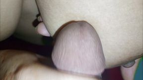 Stepsister Nadiya is surprised by her stepbrother's big cock and he fucks her big pussy while they are home alone