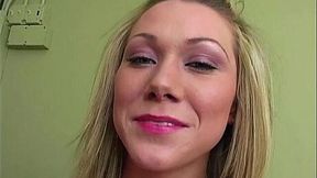 Samantha Sinn takes facials like a champ