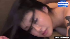 RAE LIL BLACK'S FIRST TIME ON CAMERA! Hottest fledgling harsh fuck-a-thon and cum shot for 18-25 year old submissives. Watch and listen to this dirty babe's noisy moaning.