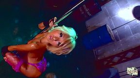 Oiled Blonde Teases His Dick And Now Has To Suck Him Off For A Load
