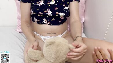 18 Year Old Latina Masturbates To Orgasm With Her Big Natural Tits