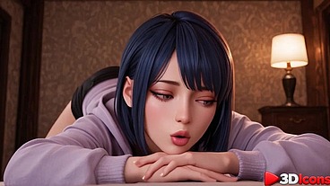 Hinata Hyuga has become a slut obsessed with big black dicks, and to get fucked more often, she got a spray tan [AI]