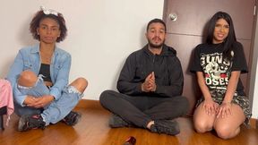 Lost Strip Spin the Bottle game leads to POV blowjob and sex