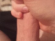 Straight handsome dude jerks off his big Italian cock