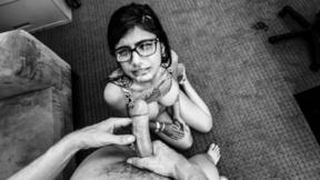 ”Sensual Seduction: Mia Khalifa's Black & White French Audition”