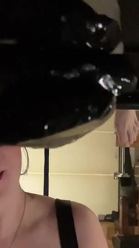 Close up Ruined Multiple Times Into a Glass on the Milking Table