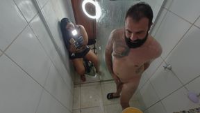 Behind the Scenes My Wife Shaving My Ass - Real Male Ass Fetish