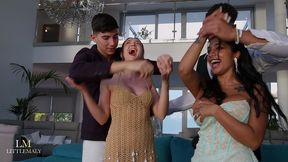 yasmina khan & catherine knight swap boyfriend at sunset 🔥 insane foursome orgy 💦