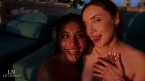 yasmina khan & catherine knight swap boyfriend at sunset 🔥 insane foursome orgy 💦