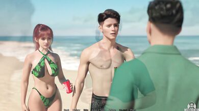 The Beach House #08 Big tits milf shaved teen gameplay
