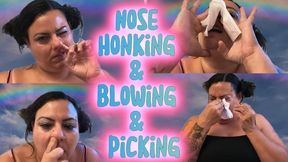Nasal Taboo - Nose Honking, Blowing & Picking! Malory's Blows Nose HARD - Dry Blows, Deep Nose Picking - Candid ASMR Honking, Picking & Tissue Play