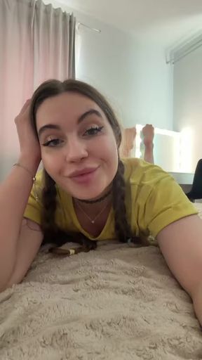 Adorable amateur goes solo