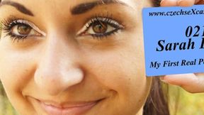 ”Sarah's first porn casting”