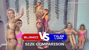 Size Comparisson: Blondi VS Tyler Lynn