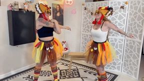 Turkey Trot FOOT WORSHIP Secret - SCARLETT PEACH & BABZ HIDEF