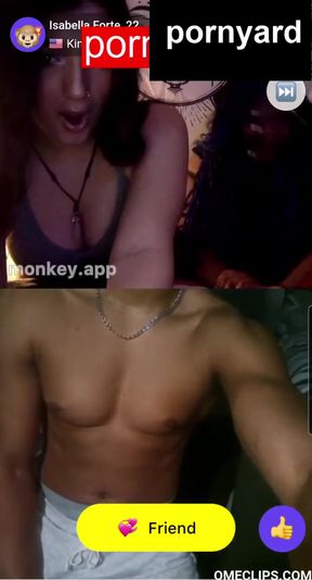 Webcam teen gets caught on cam while giving a reaction