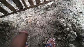 Village boy's beautiful legs and sexy penis