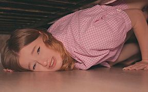 Stuck under the bed - roughly fucked stepsister