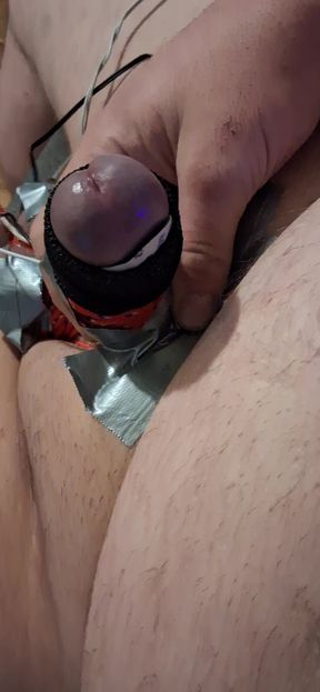 estim solo Bondage duck tape