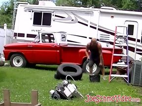 White amateurs film themselves while jacking off