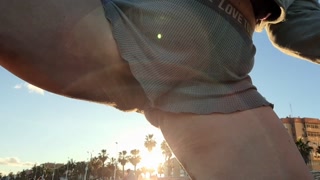 Public Tiny Shorts Wedgie Visible Pussy