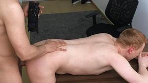 Redheaded chap with a bubble butthole acquires fucked in POV