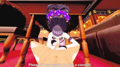 Murasaki Shikibu FGO POV Creampie Doggystyle Blowjob
