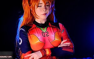 Mollyredwolf, sloppy bj and pussy creampie. evangelion asuka langley