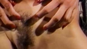 ”Dominating lesbian girls are rough at toying their tiny assholes”