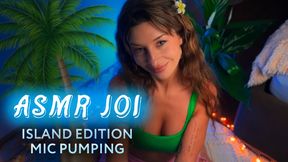 ASMR JOI. Island Petite Brunette Mic Pumping Your Cock and Makes You CUM. Amy Haze