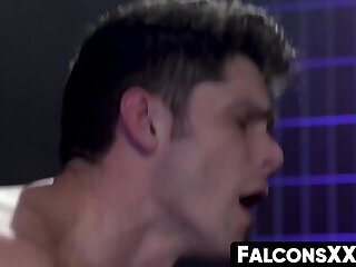Gay jock in jockstraps double barebacked in a hardcore threesome