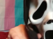 Ghostface fingers, fucks pumpkin pussy